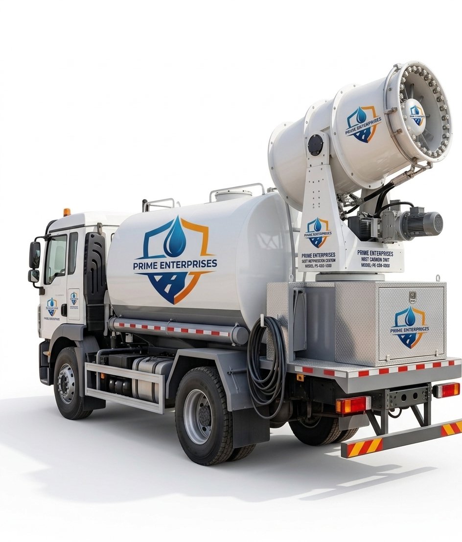 Truck-mounted anti-smog mist cannon by Prime Enterprises
